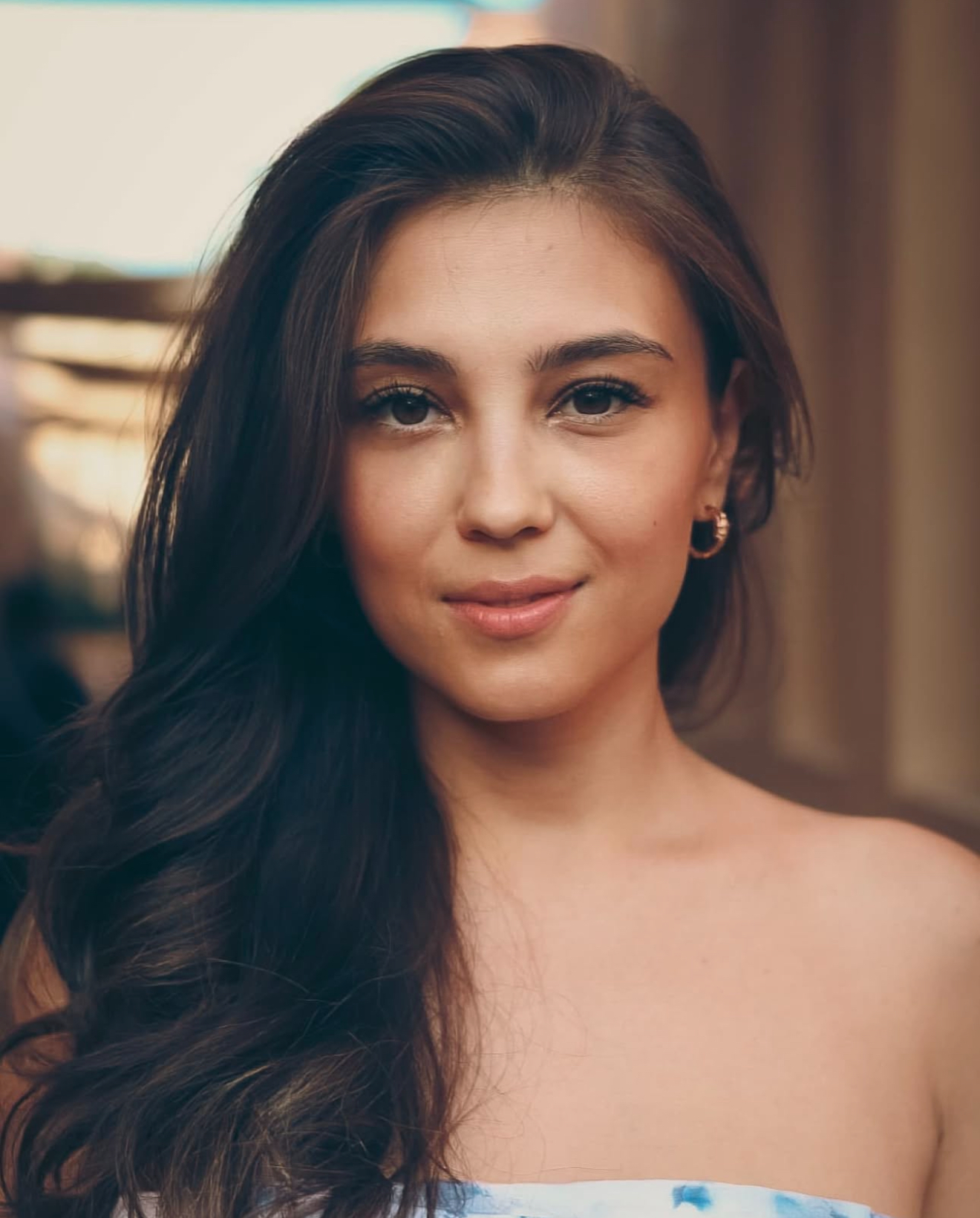 Intimate closeup portrait